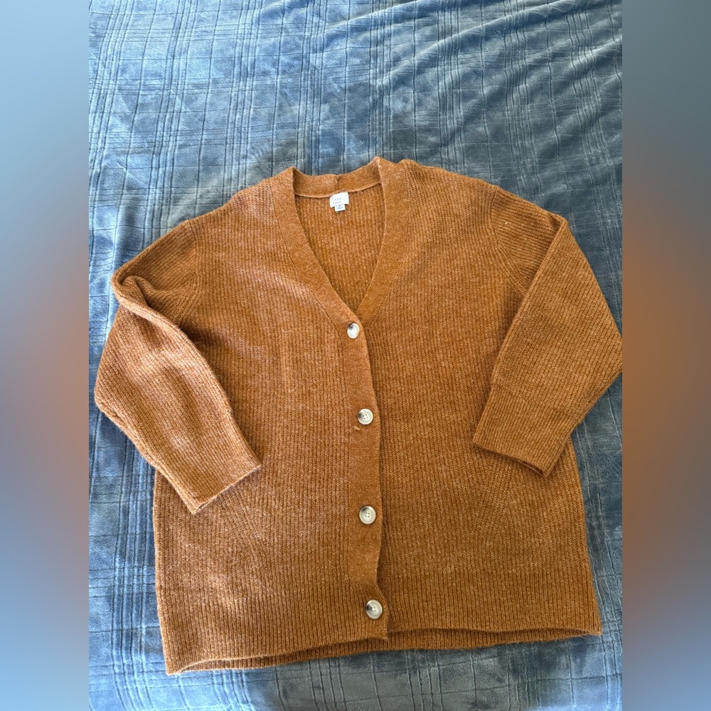 a new day Women's Tan Cardigan Sweater